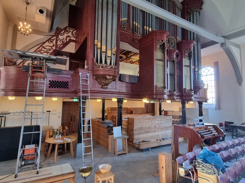 Het orgel op 13 december 2022
